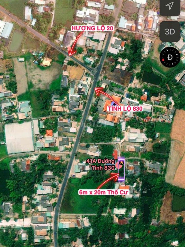 BÁN ĐẤT THỔ CƯ 6x20