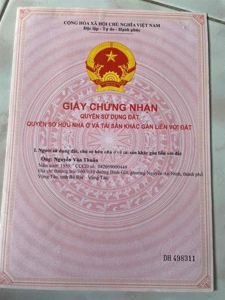 bán đất 2 mt  brvt