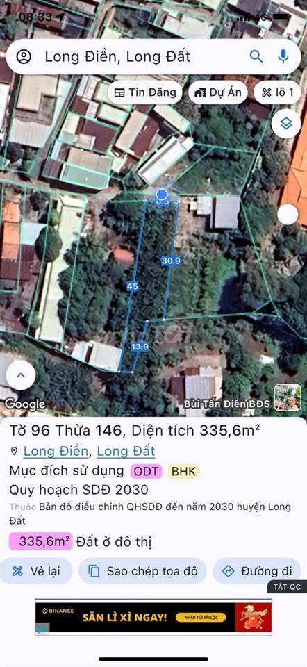 Bán đất Long Điền, BR-VT