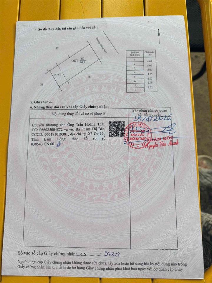 Đất Trung tâm Thành phố BMT Buôn Ma Thuột Đắk Lắk