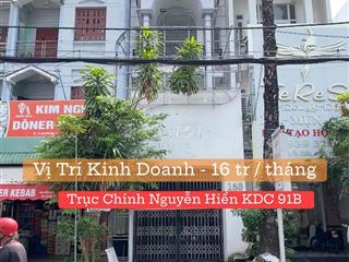 ❇️ Cho thuê nhà 2 lầu mặt tiền Nguyễn Hiền trục chính KDC 91B