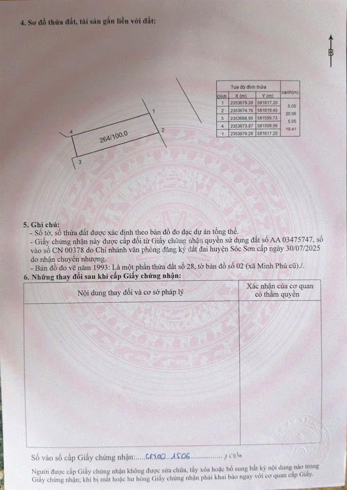 Đất đẹp 100m2 Phú Thịnh, Kim Anh giáp TL35. Đường thông 5m. Nhỉnh 2 tỷ