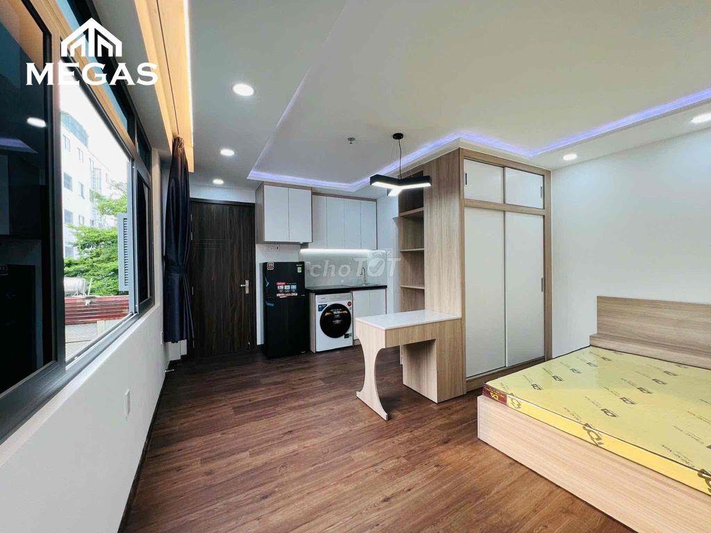STUDIO FULL NỘI THẤT TÁCH BẾP - 2 CỬA SỔ THOÁNG