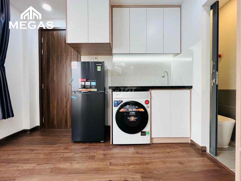STUDIO FULL NỘI THẤT TÁCH BẾP - 2 CỬA SỔ THOÁNG