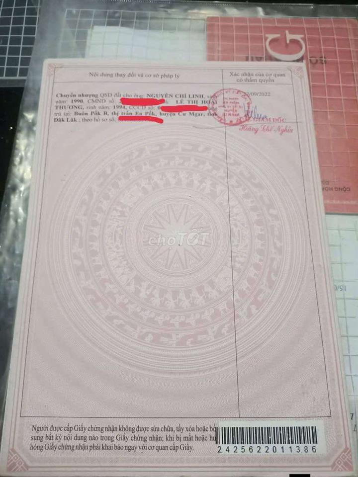 cần bán lô đất 