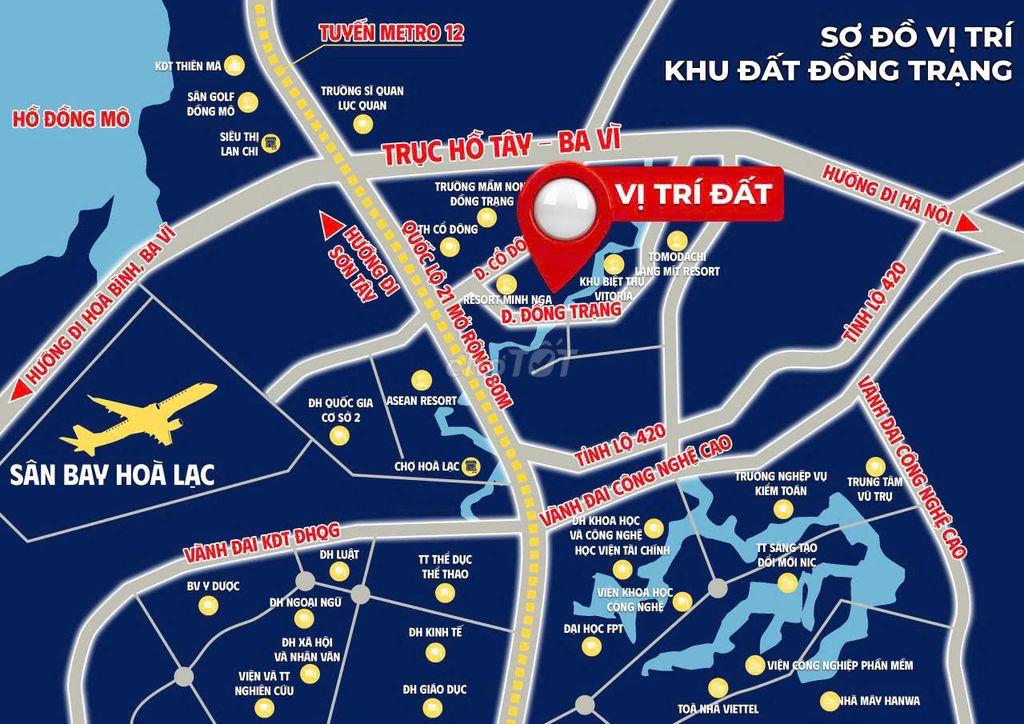 LÔ GÓC 100m² bao trọn view hồ Đồng Trạng, mặt tiền hơn 5m
