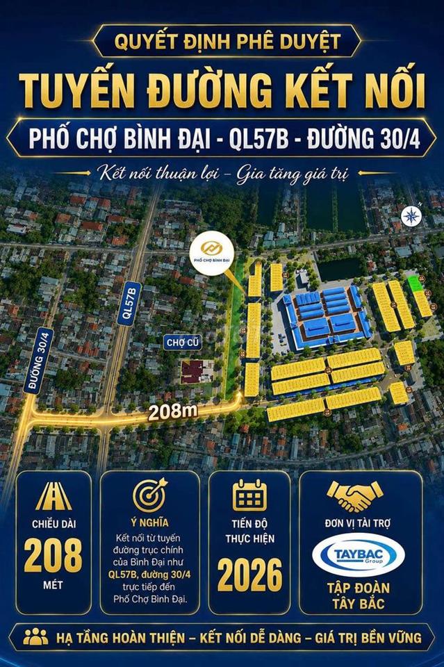 NHẬN GIỮ CHỖ ƯU TIÊN - PHỐ CHỢ BÌNH ĐẠI