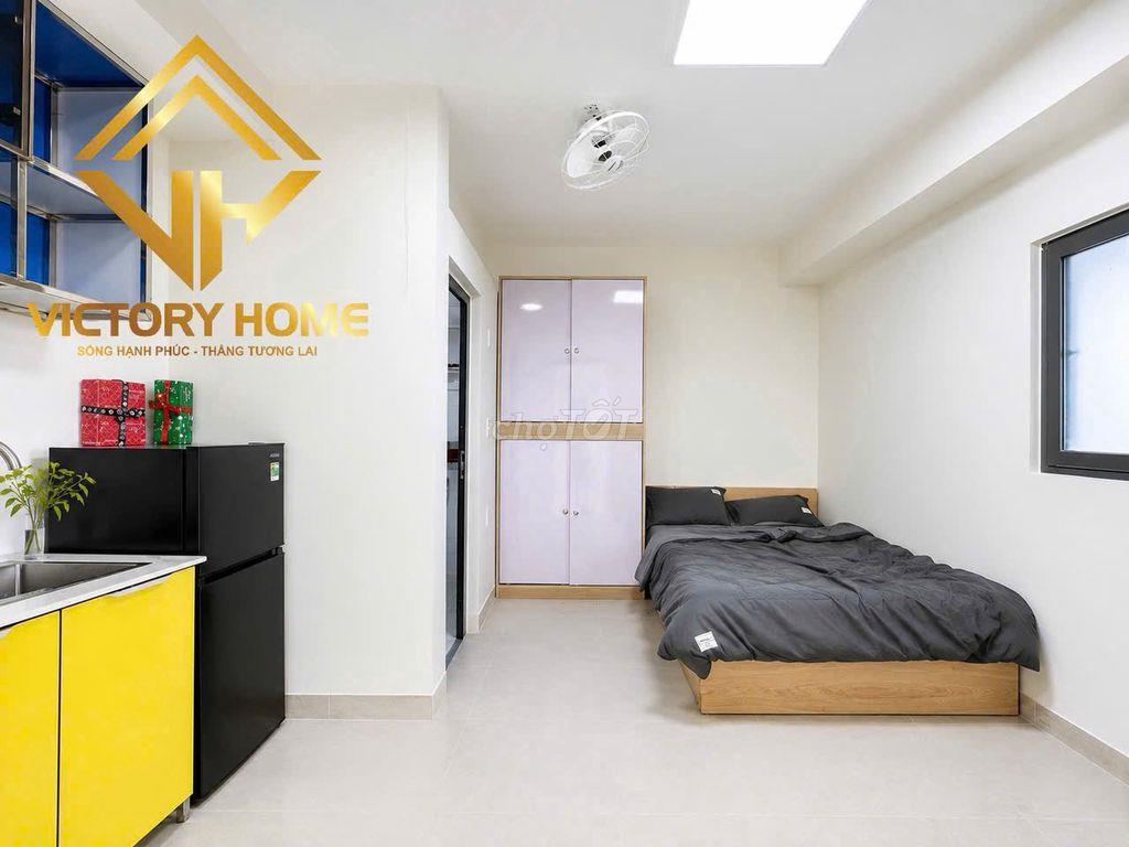 Phòng trọ studio mới xây, full nội thất, giờ giấc tự do, an ninh 