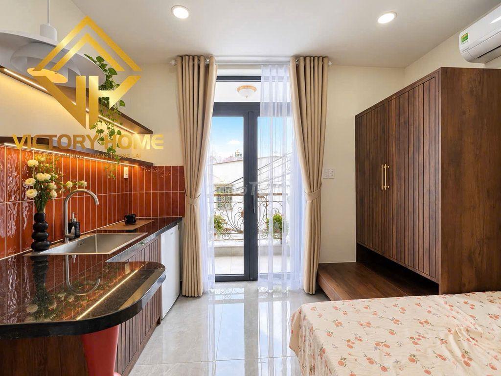 CHO THUÊ PHÒNG STUDIO FULL NỘI THẤT- BAN CÔNG TRỐNG SẴN 