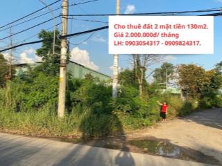 CHO THUÊ ĐẤT 2 MẶT TIỀN VÕ VÀN BÍCH, BÌNH MỸ, CỦ CHI