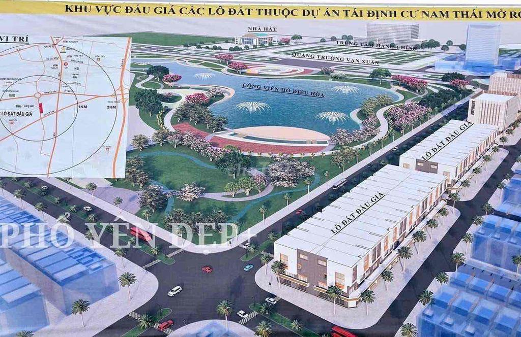 Bán đất chính chủ 100m² mặt sau Hồ Điều Hòa Quang Trung – Phổ Yên