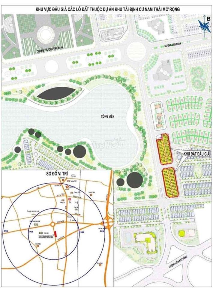 Bán đất chính chủ 100m² mặt sau Hồ Điều Hòa Quang Trung – Phổ Yên