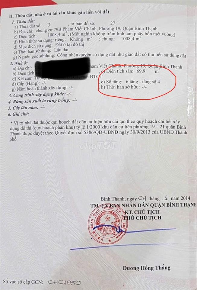 BÁN CĂN HỘ CHUNG CƯ 79B PHẠM VIẾT CHÁNH, Q. BÌNH THẠNH – FULL NỘI THẤT