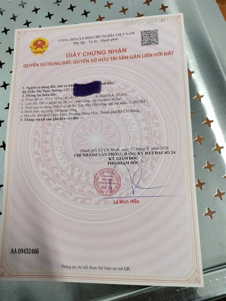 Bán nhà mặt tiền Quốc Lộ 1k