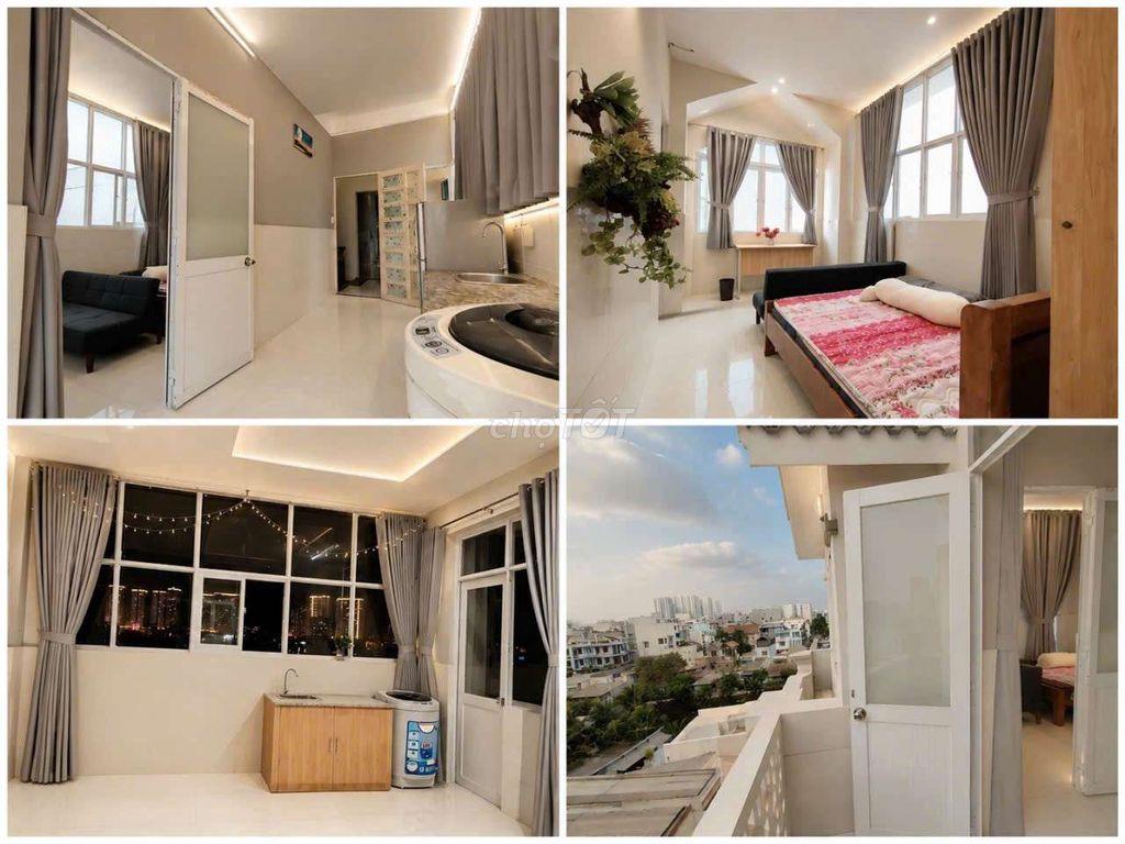 Studio ban công Tách bếp - Gần Lotte, cầu Kênh Tẻ, ĐH Nguyễn Tất Thành