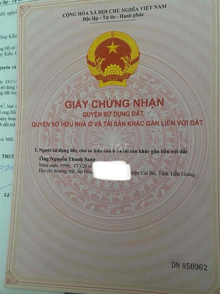 📣 EM ĐANG KẸT TIỀN CẦN BÁN GẤP ĐẤT TÂN HẠNH – TP. VĨNH LONG | EM CHÍNH