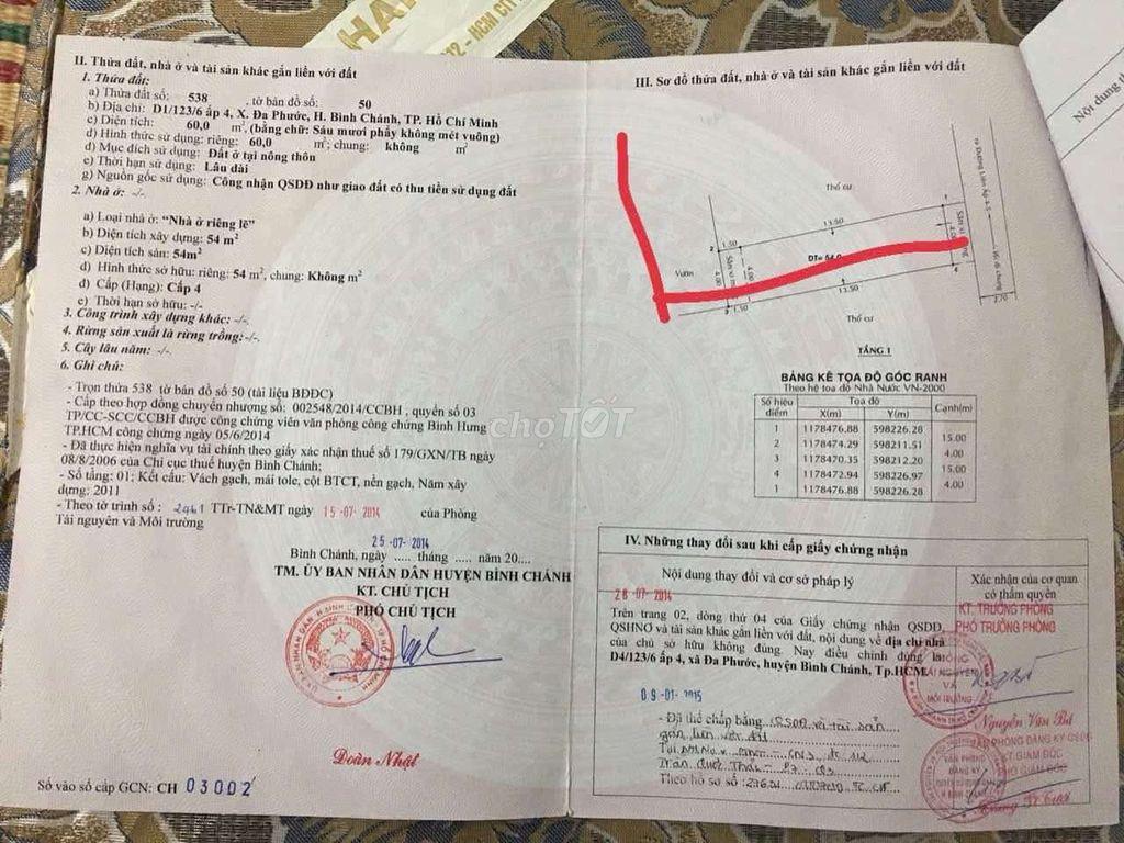 Nhà Bán Bình Chánh , Đường hẻm to