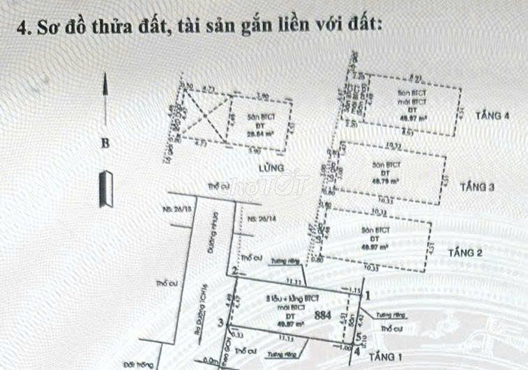 Bán nhà phố 1/, xây mới, sổ hồng, hỗ trợ vay Bank