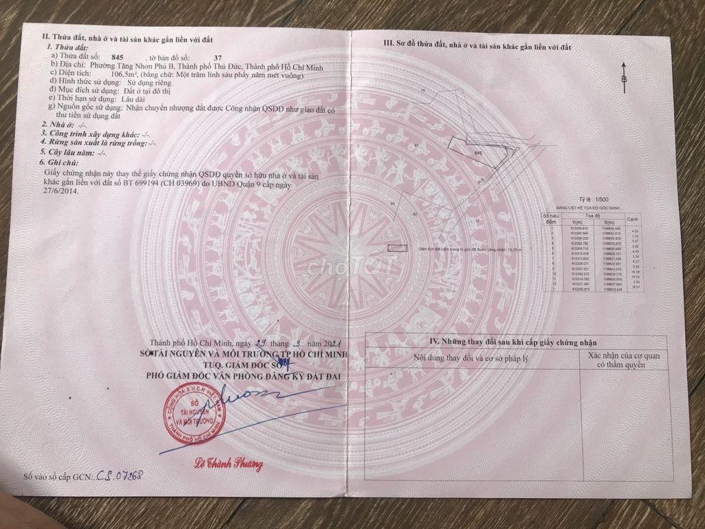 Bán Nhà trọ 2 Mặt tiền đường 10, Tăng Nhơn Phú B