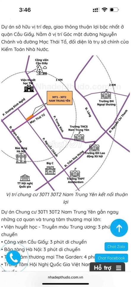 Chính chủ bán căn hộ 2 ngủ 2 vs Nam Trung Yên