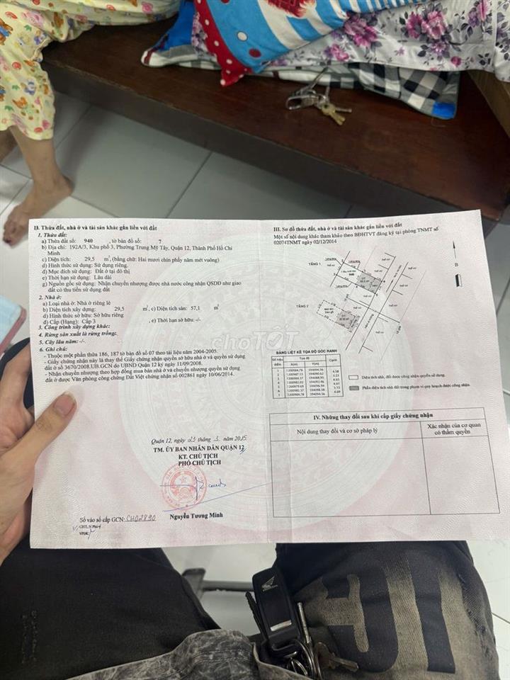 Nhà hẻm Cách nguyễn ánh thủ 50m sổ hồng riêng 