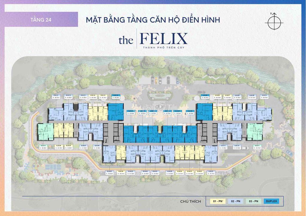 Bán căn góc dự án The Felix