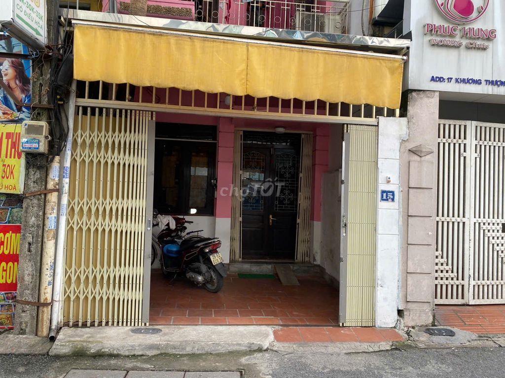 Chính chủ cho thuê nhà DT 12 m2 mặt phố Khương Thượng, tiện KD gần chợ