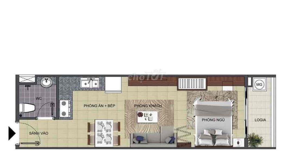 Chưa đến 1 tỷ BÁN CĂN CHUNG STUDIO CƯ TÂM HUYẾT