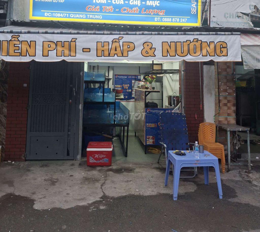 Sang mặt bằng chợ Gò Vấp, chuyên hải sản