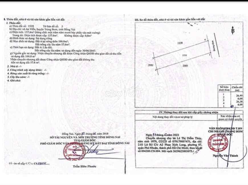 chính chủ cần bán đất