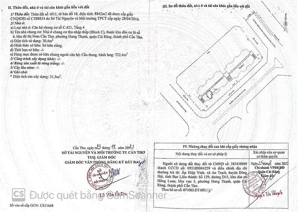 Cần bán gấp căn chung cư Hồng Loan 6A