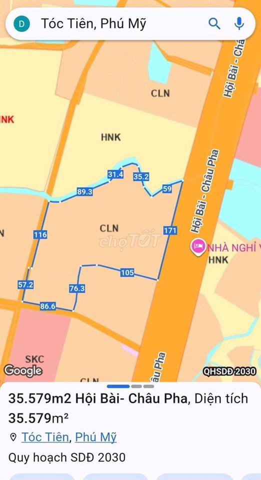 Bán Đất 35579m² giá 177 tỷ tại Xã Châu Pha TP. Hồ Chí Minh