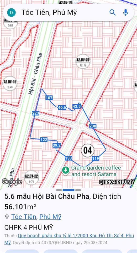 cần bán hơn 5 mẫu đất mặt tiền đường hội bài châu pha