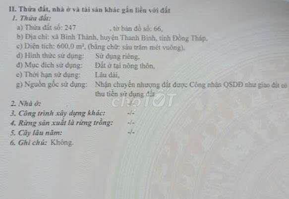 Đất nền thổ cư