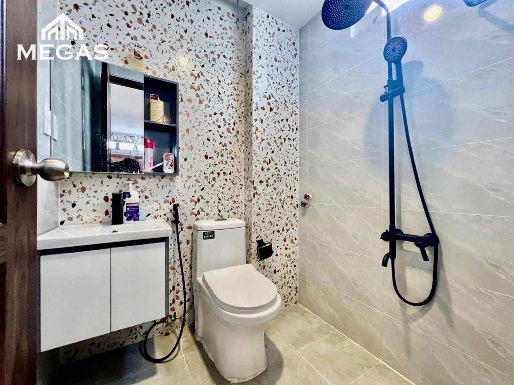 Căn hộ dịch vụ nằm tại Nơ trang long thiết kệ dạng 2 không gian ngủ