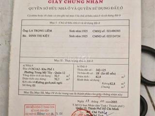 BÁN NHÀ QUẬN 12