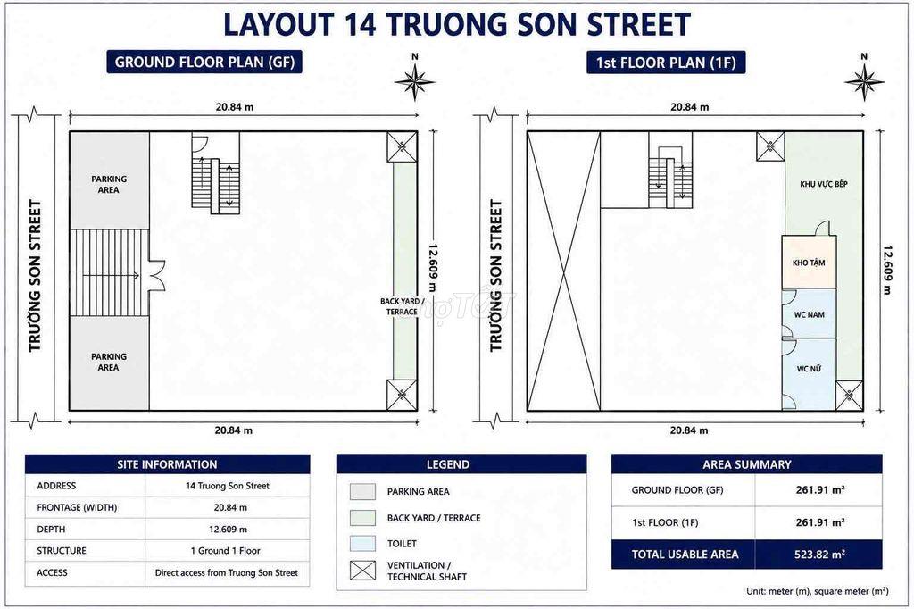 CHO THUÊ NHÀ 14 TRƯỜNG SƠN, PHƯỜNG2, QUẬN TÂN BÌNH
