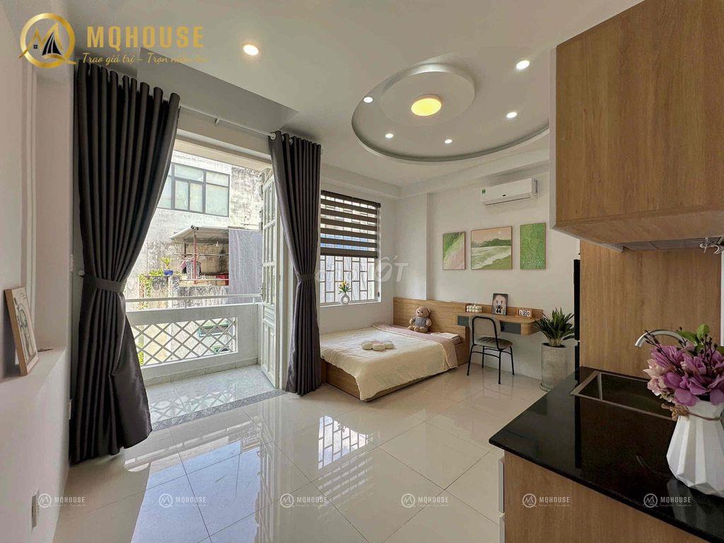 CĂN HỘ BAN CÔNG SIÊU THOÁNG FULL NỘI THẤT MÁY GIẶT RIÊNG NEW 100%
