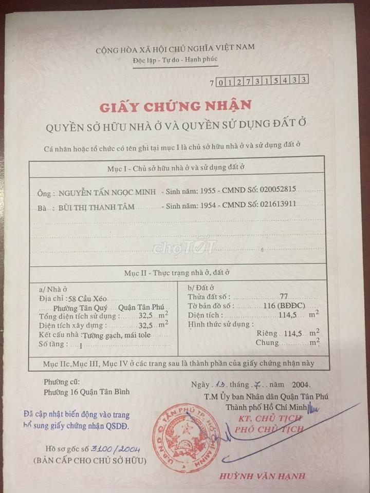 Cho thuê mặt bằng đang kinh doanh mặt tiền cầu xéo quận Tân phú