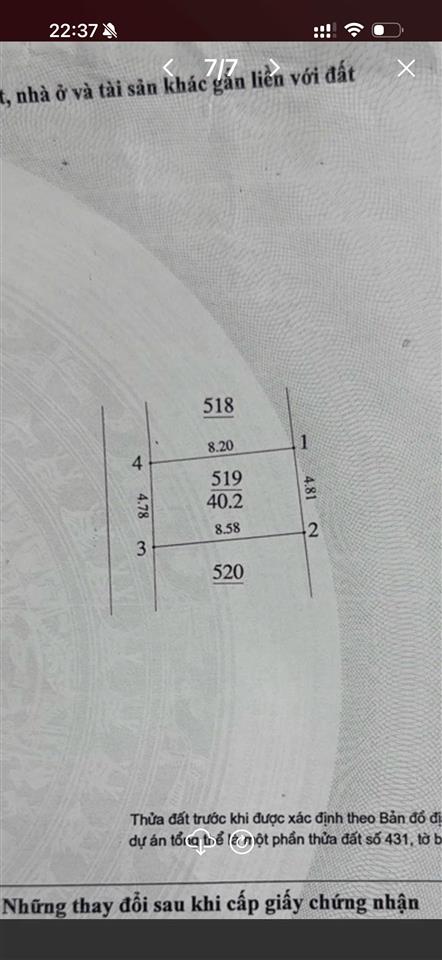 Bán đất Hoa Lâm, Ngô Gia Tự, Long Biên. Ô tô  ngõ thoáng. 43m2. Dưới 5.6 tỷ
