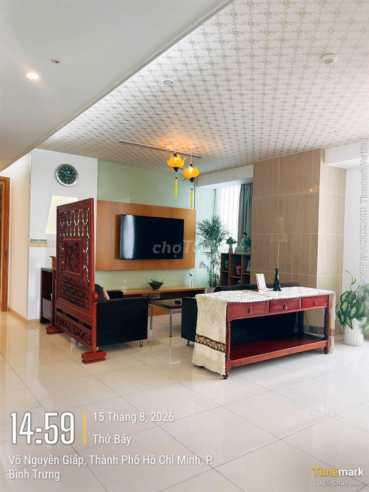 Cho thuê CH 176m2-4 phòng ngủ chung cư Cantavil Premier ngay 2 TTTM