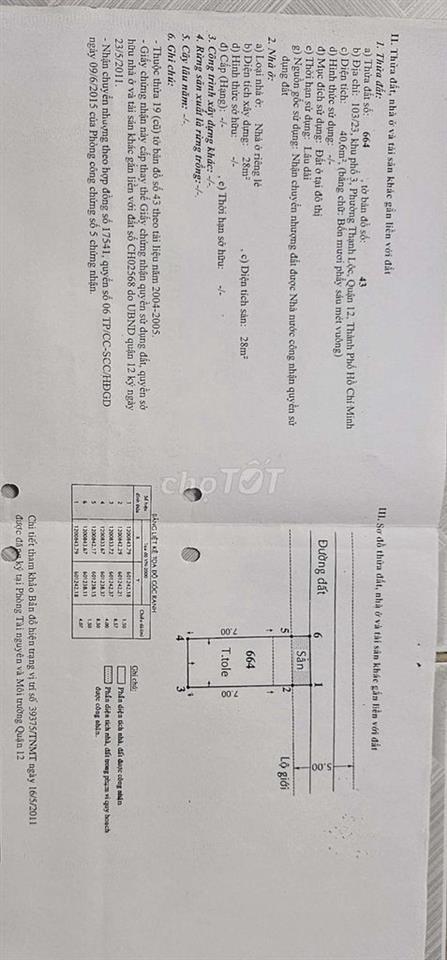 BÁN GẤP NHÀ QUẬN 12  2,7 TỶ