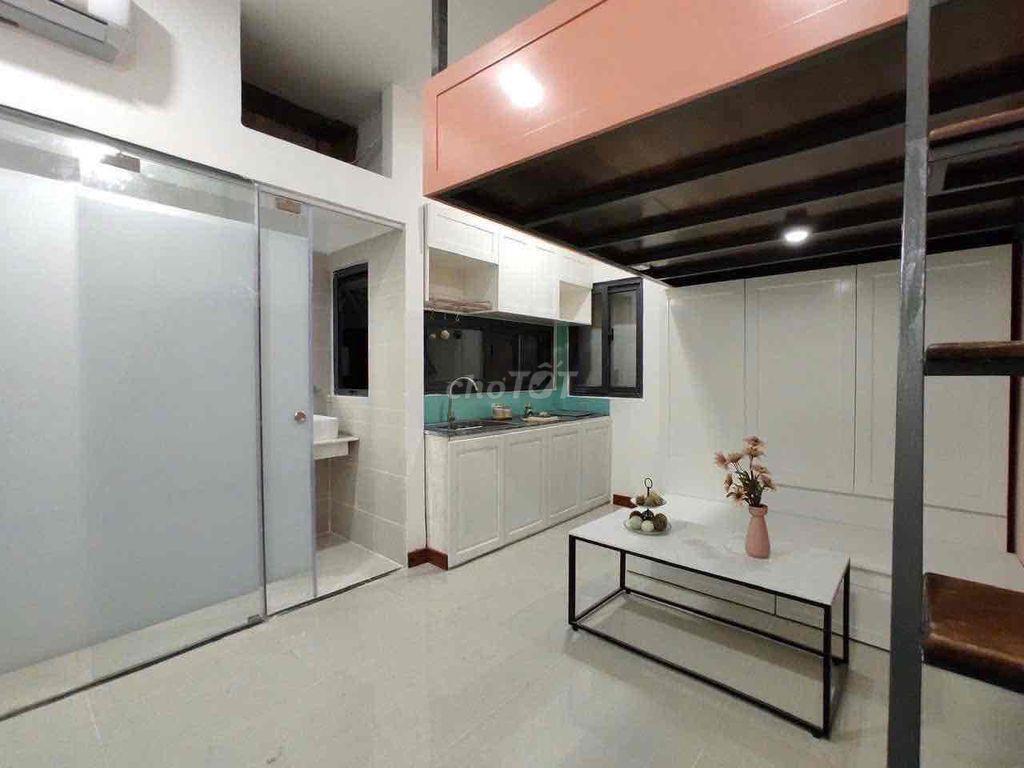 cho thuê căn hộ gác lửng đầy đủ nội thất tại Lâm Văn Bền