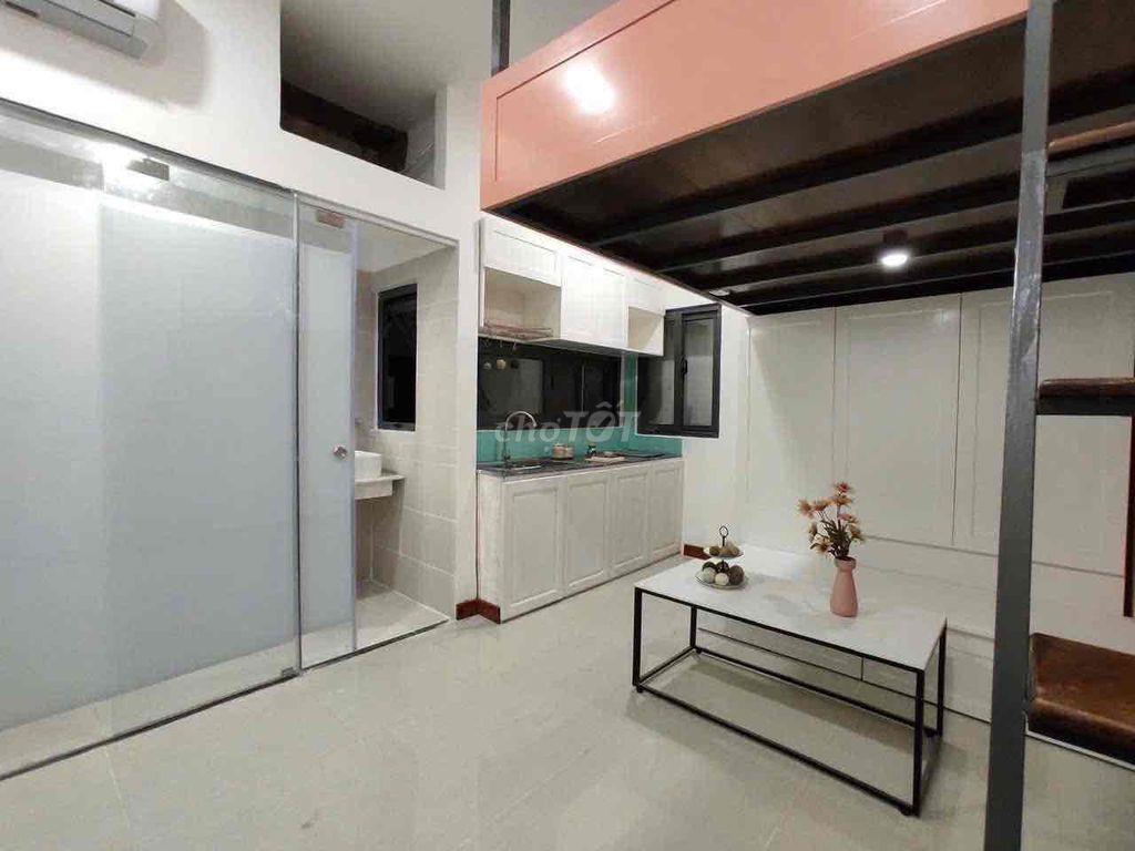 cho thuê căn hộ gác lửng đầy đủ nội thất tại Lâm Văn Bền