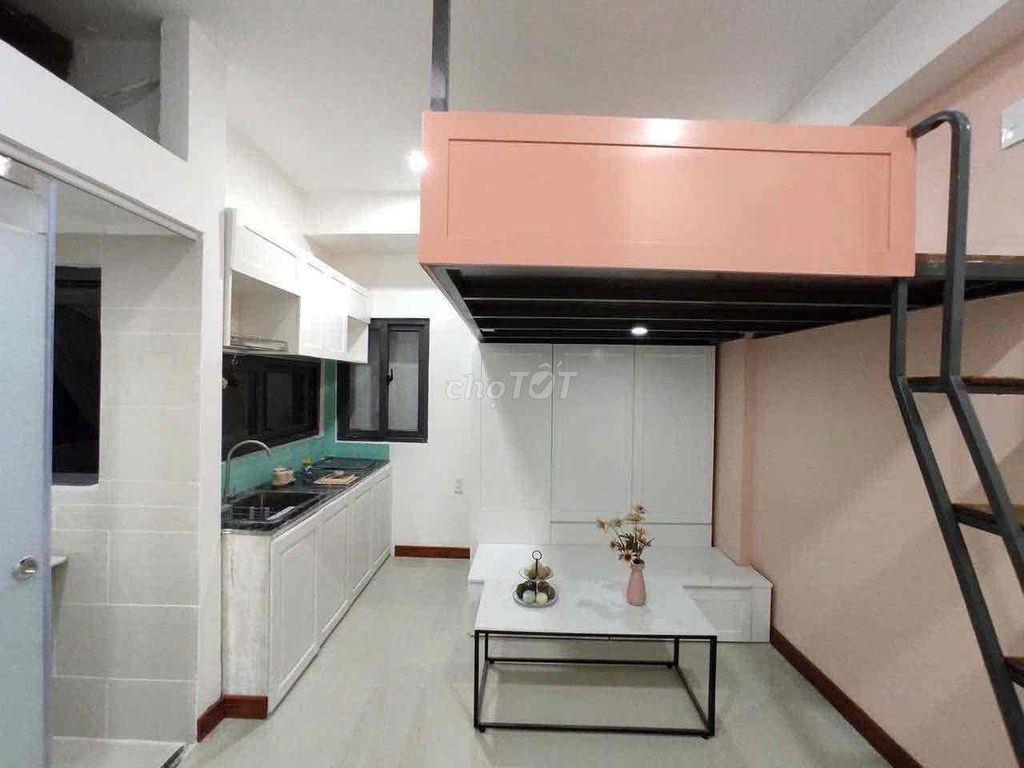 cho thuê căn hộ gác lửng đầy đủ nội thất tại Lâm Văn Bền