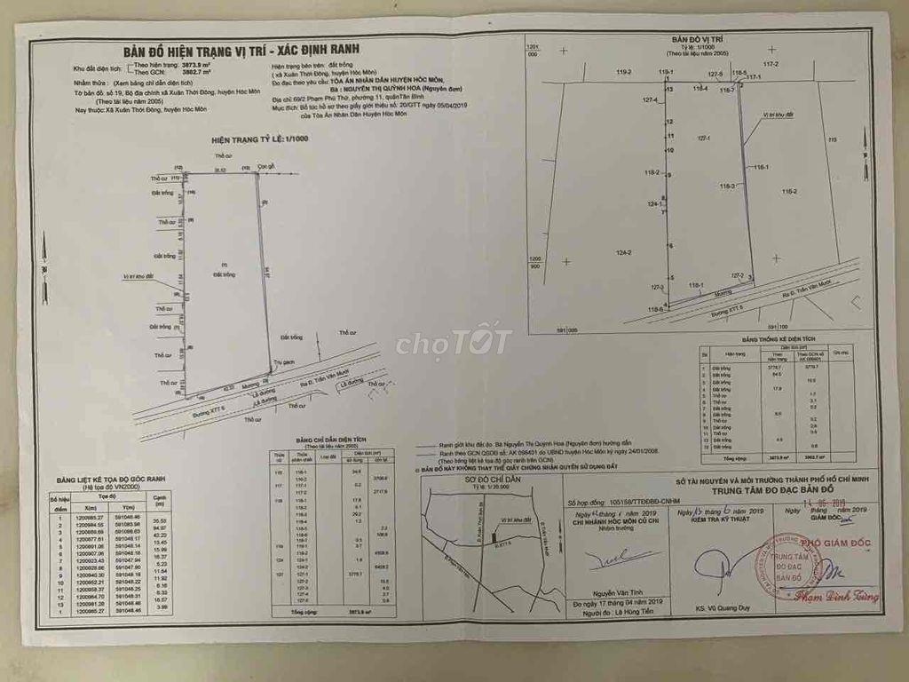 🌟LÔ ĐẤT LỚN MẶT TIỀN - NGUYỄN THỊ THỬ - NGANG KHỦNG 40M x DÀI 100M