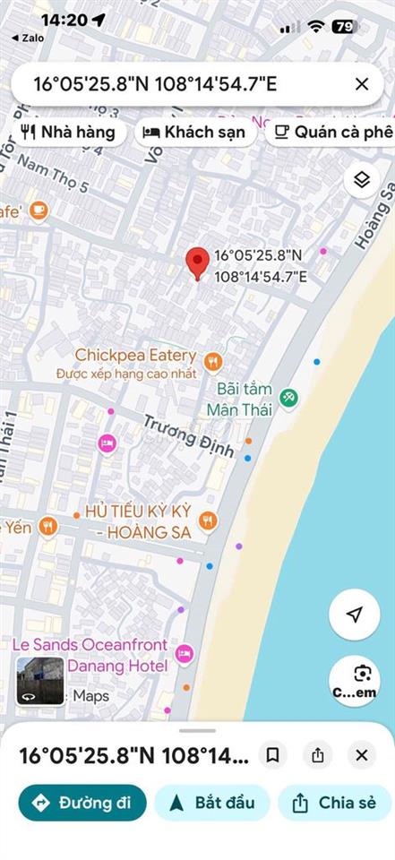 CHÍNH CHỦ CẦN BÁN ĐẤT SÁT BIỂN MÂN THÁI, SƠN TRÀ