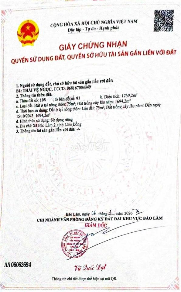 Đất lộc an làm view trồng cây cà phê có nguồn thu hằng năm