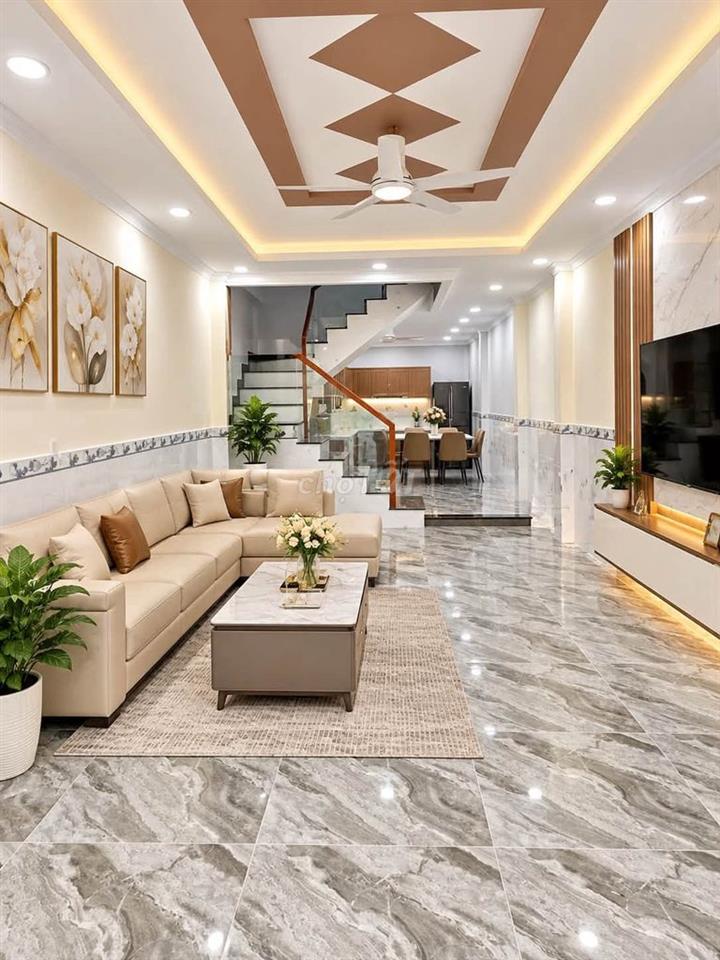 BÁN NHÀ MỚI 2 TẦNG 73M², HXH CẠNH AEON MALL CELADON CITY, CHỈ 6.X