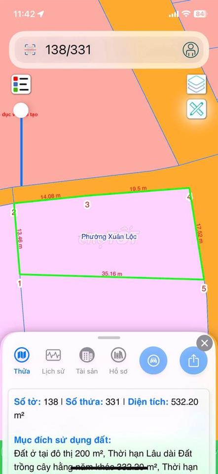 532m2 Xuân Thọ, Xuân Lộc Đồng Nai giá đặc biệt